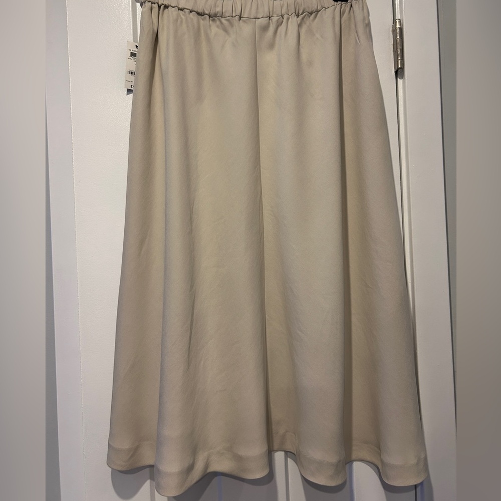 Alfani Soft Beige A-Line Skirt - Picture 4 of 5